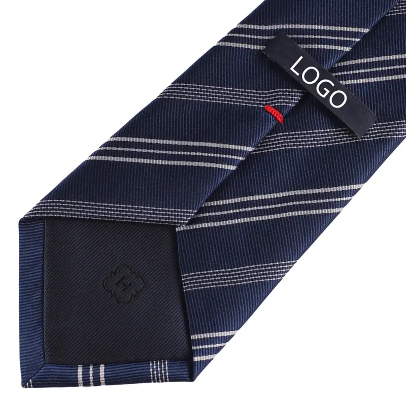Reverse and finishing details of a necktie