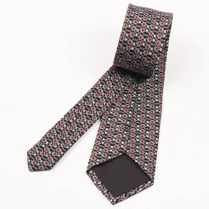 Reverse and finishing details of a necktie