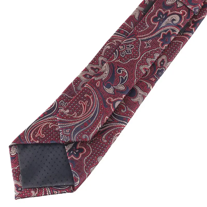 Reverse and finishing details of a necktie