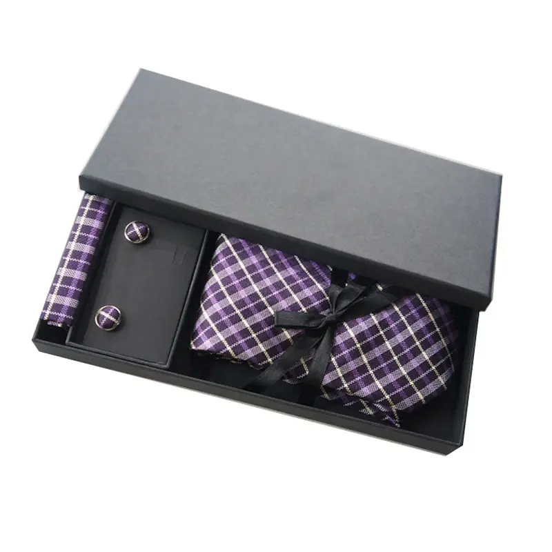 Bow ties displayed with presentation boxes