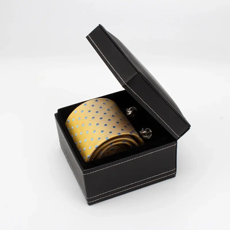 Necktie presentation with a gift box