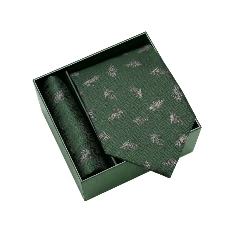 Necktie presentation with a gift box