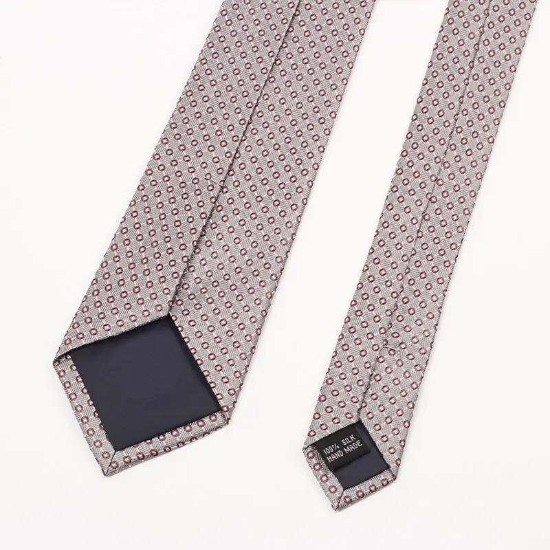 Reverse and finishing details of a necktie