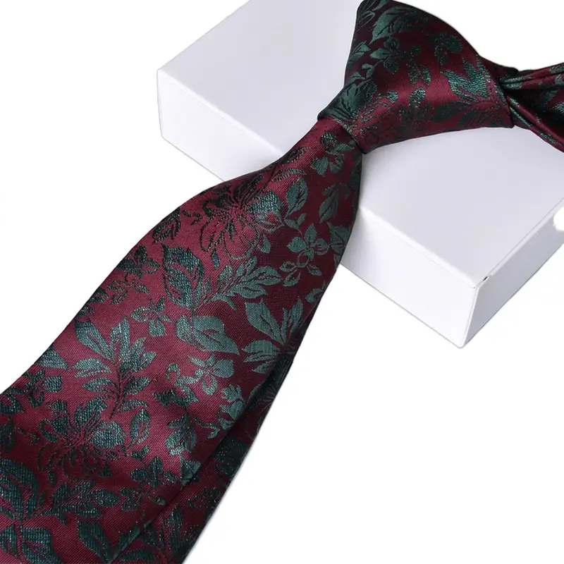 Necktie presentation with a gift box
