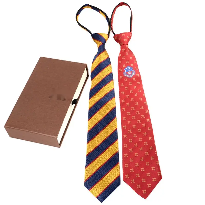 Necktie presentation with a gift box