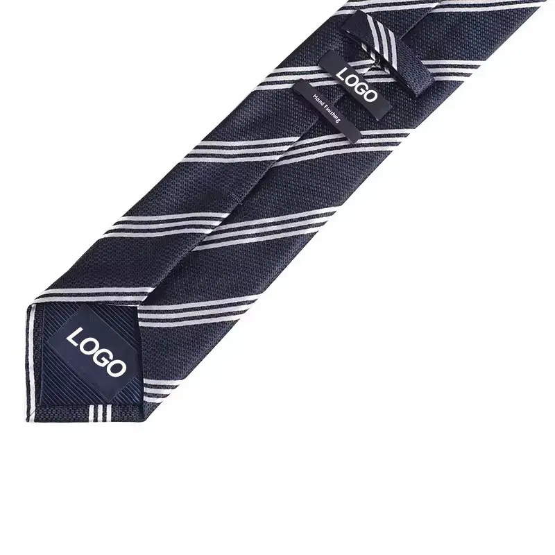 Reverse and finishing details of a necktie
