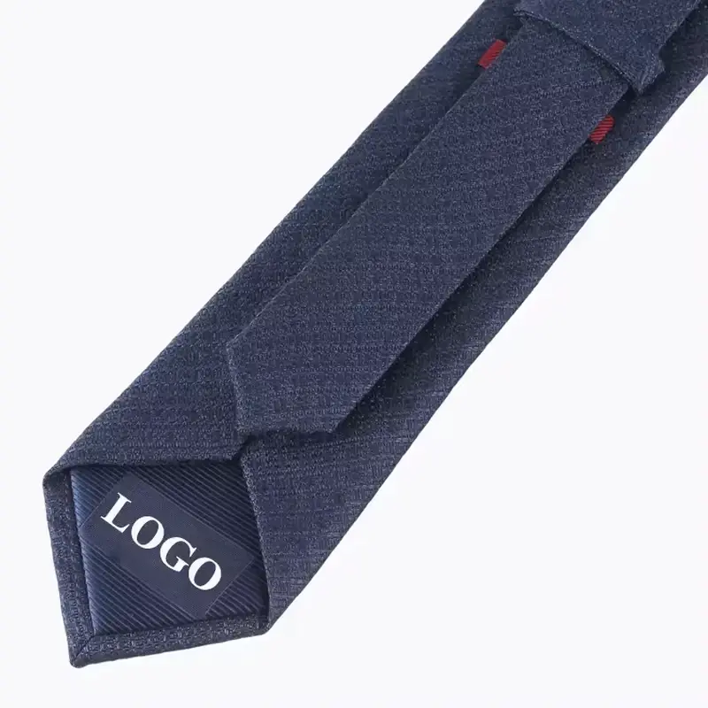 Reverse and finishing details of a necktie