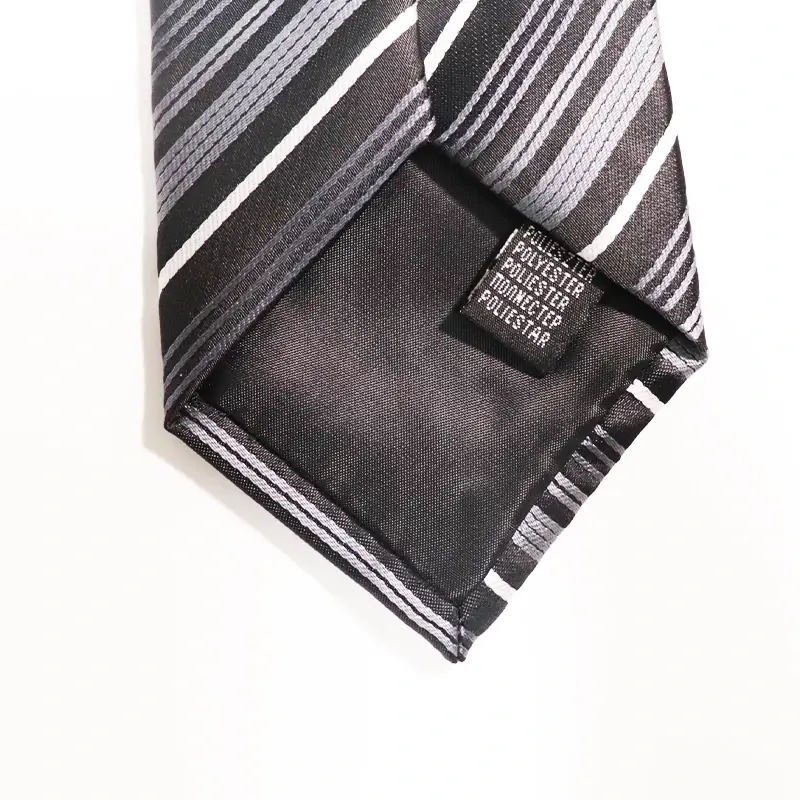 Reverse and finishing details of a necktie