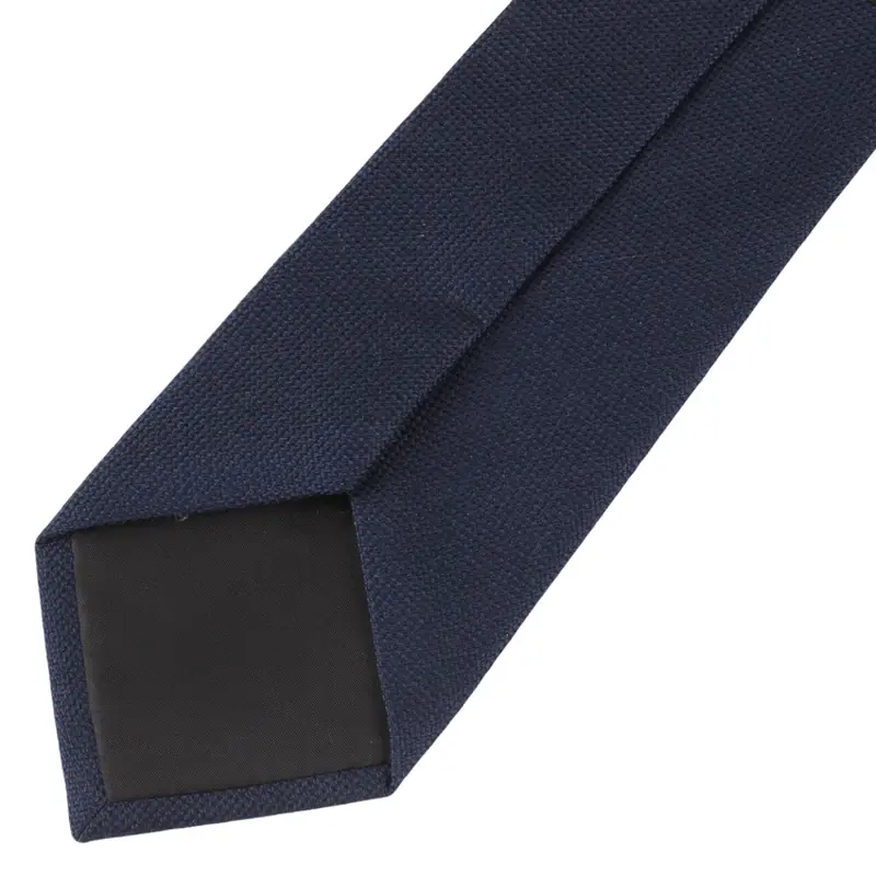 Reverse and finishing details of a necktie